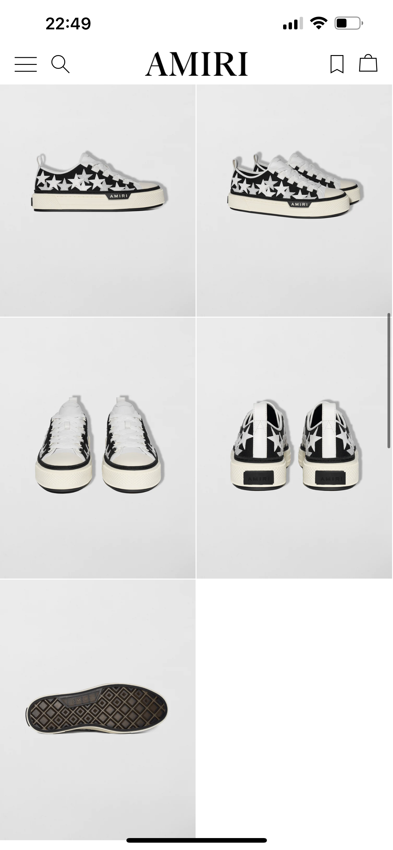 AMIRI - STARS COURT LOW Black