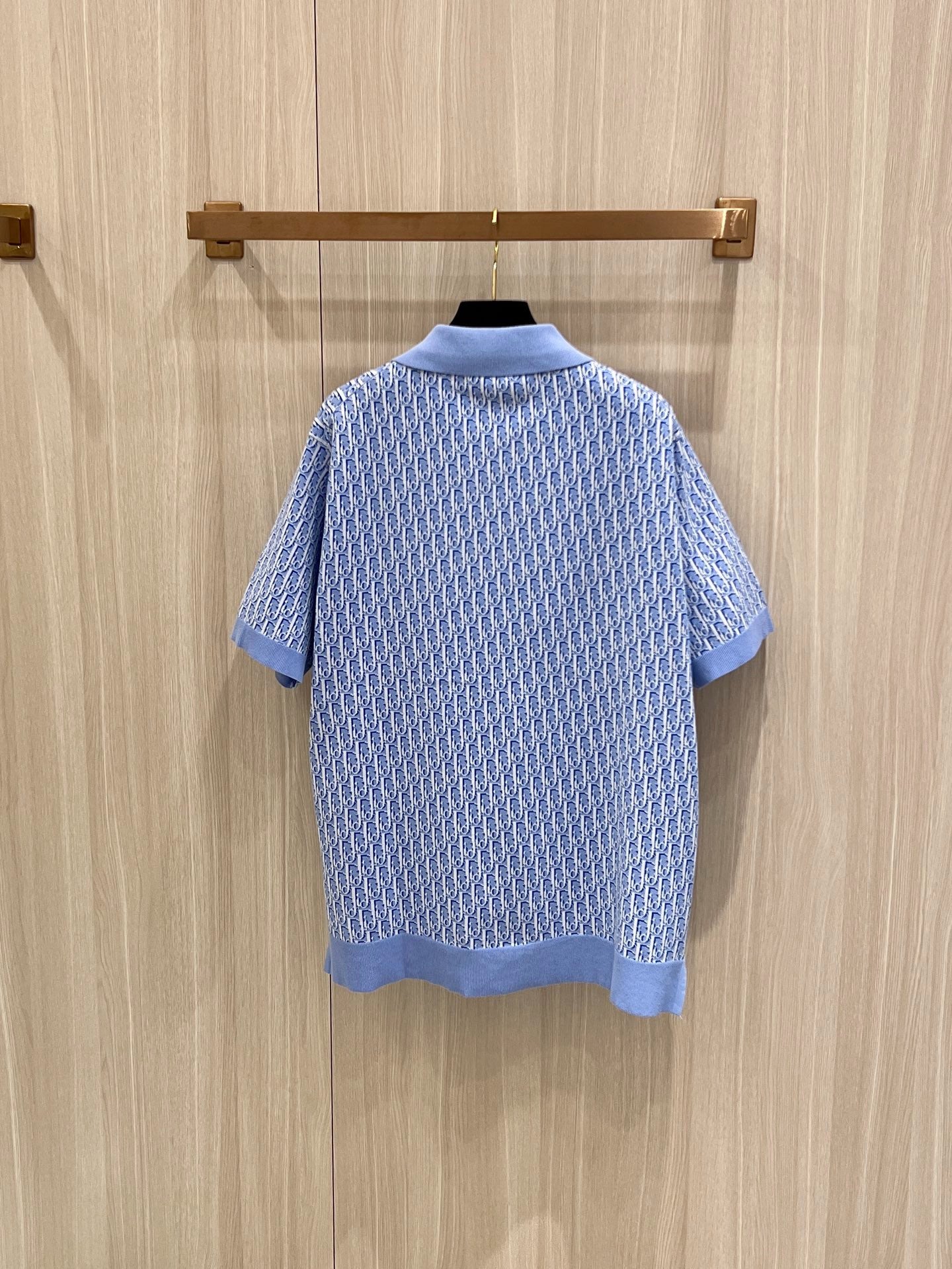 S2025 Dior Oblique Polo Shirt (• Blue
Cotton Jacquard)