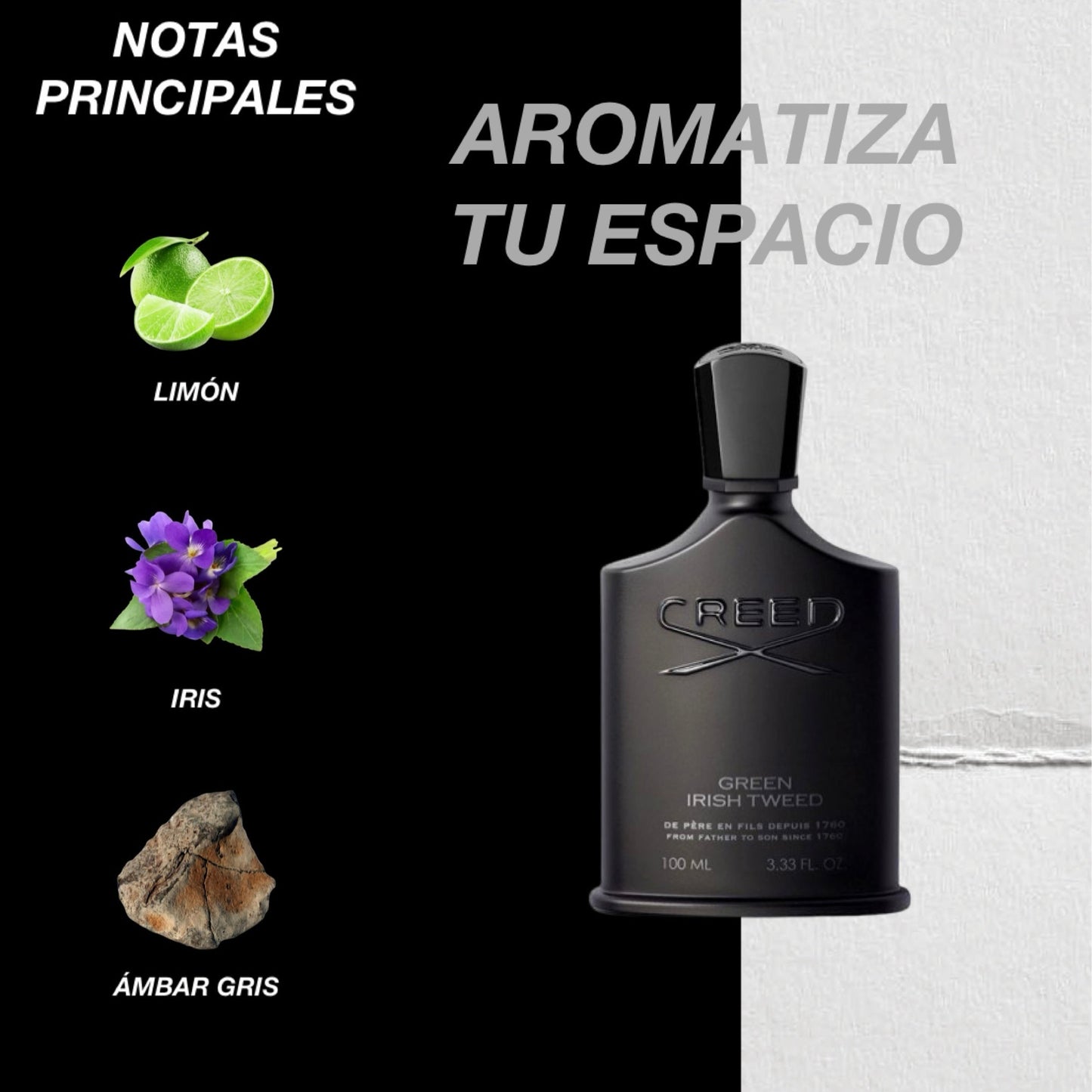 BRISA FRIA Parfum - Inspirado en CREED GREEN IRISH TWEED
