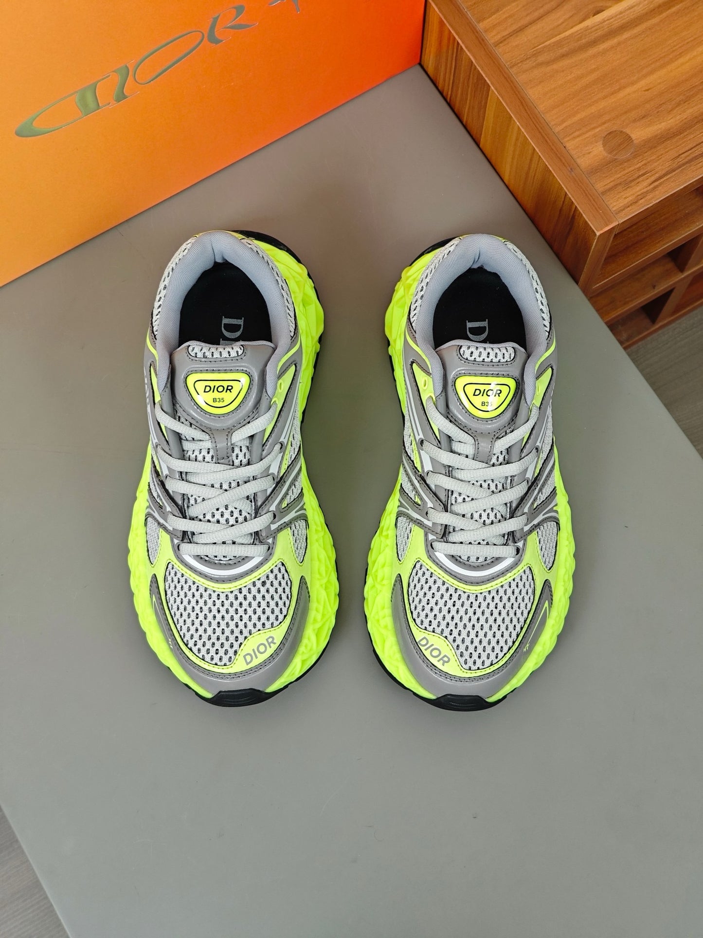 Dior B35 NXXT Sneaker - Gris/Verde