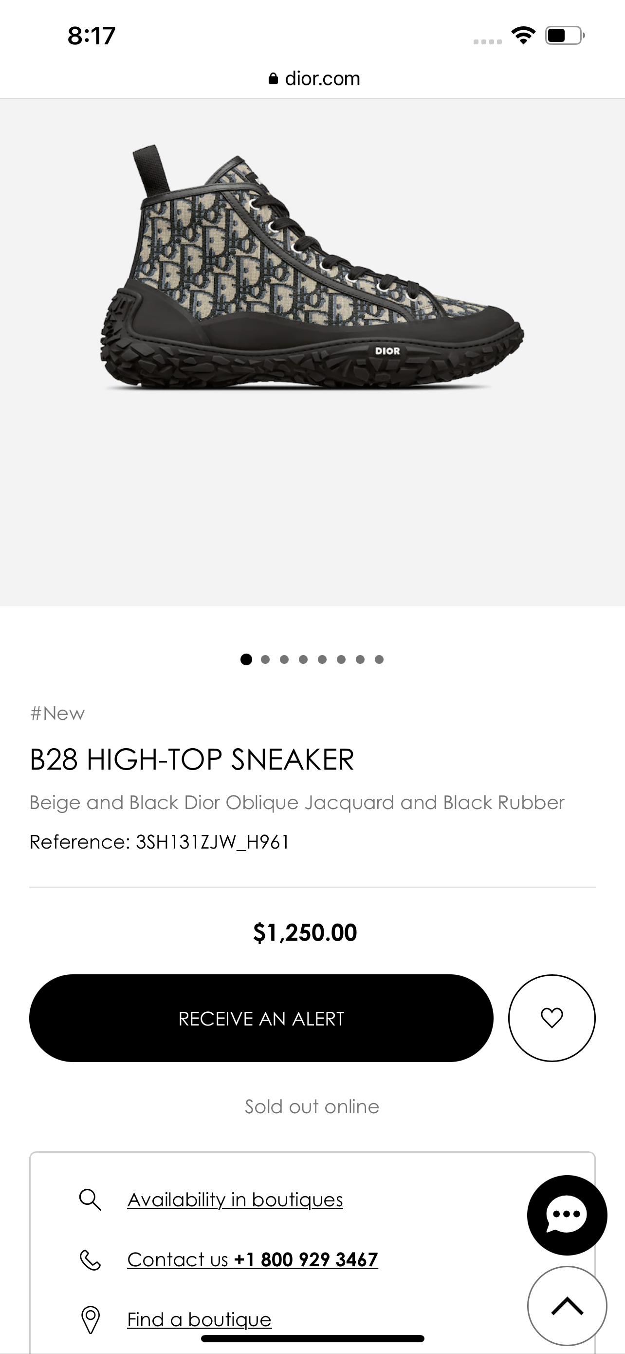 Dior - B28 High Top Sneakers