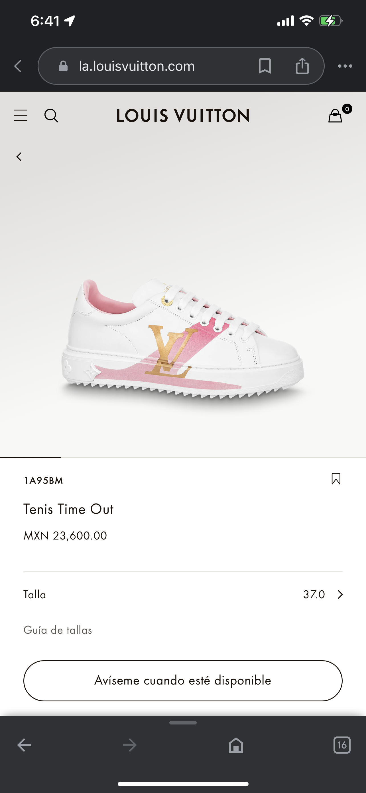 LV Time Out Sneaker 1A95BM