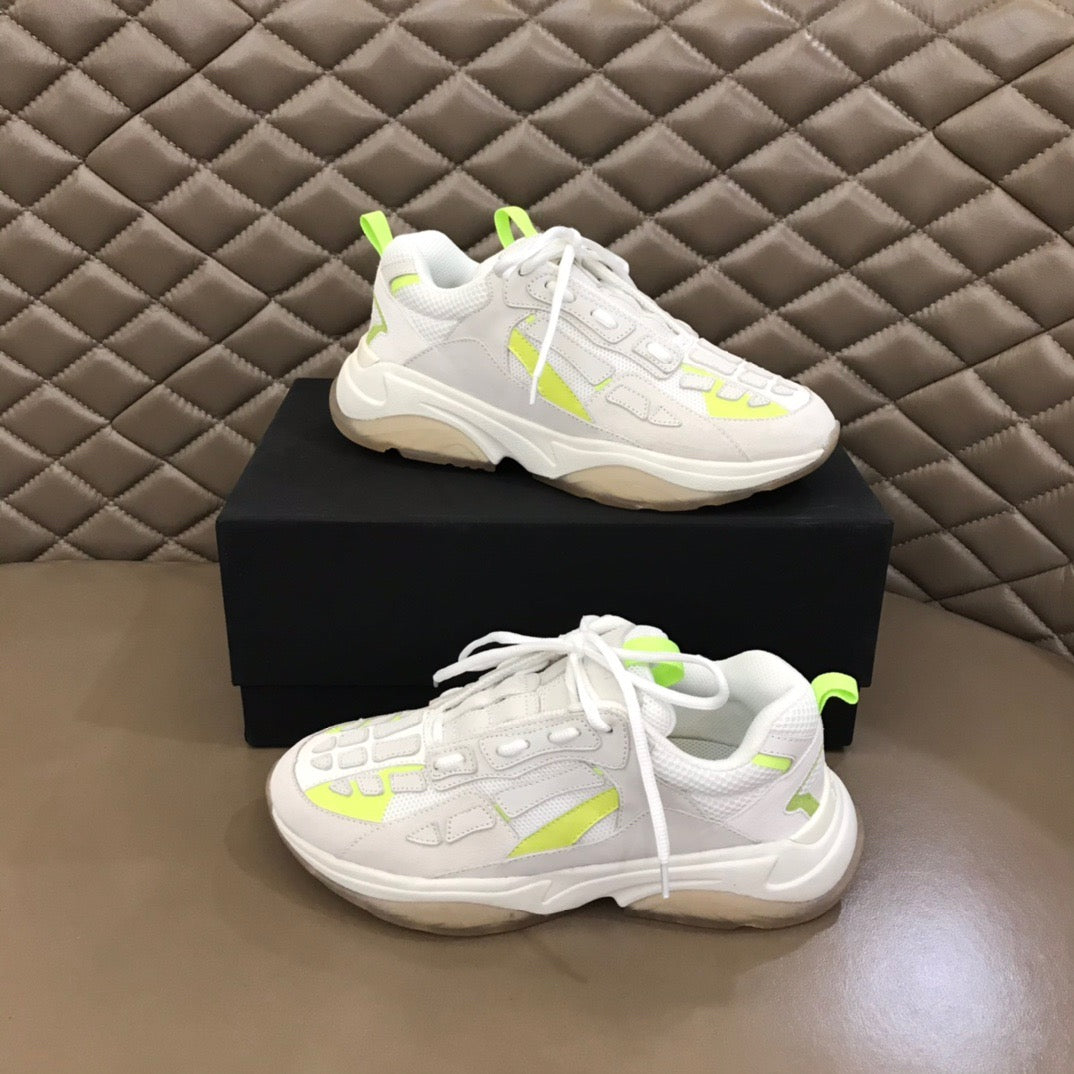 AMIRI Bone Runner white yellow Neon