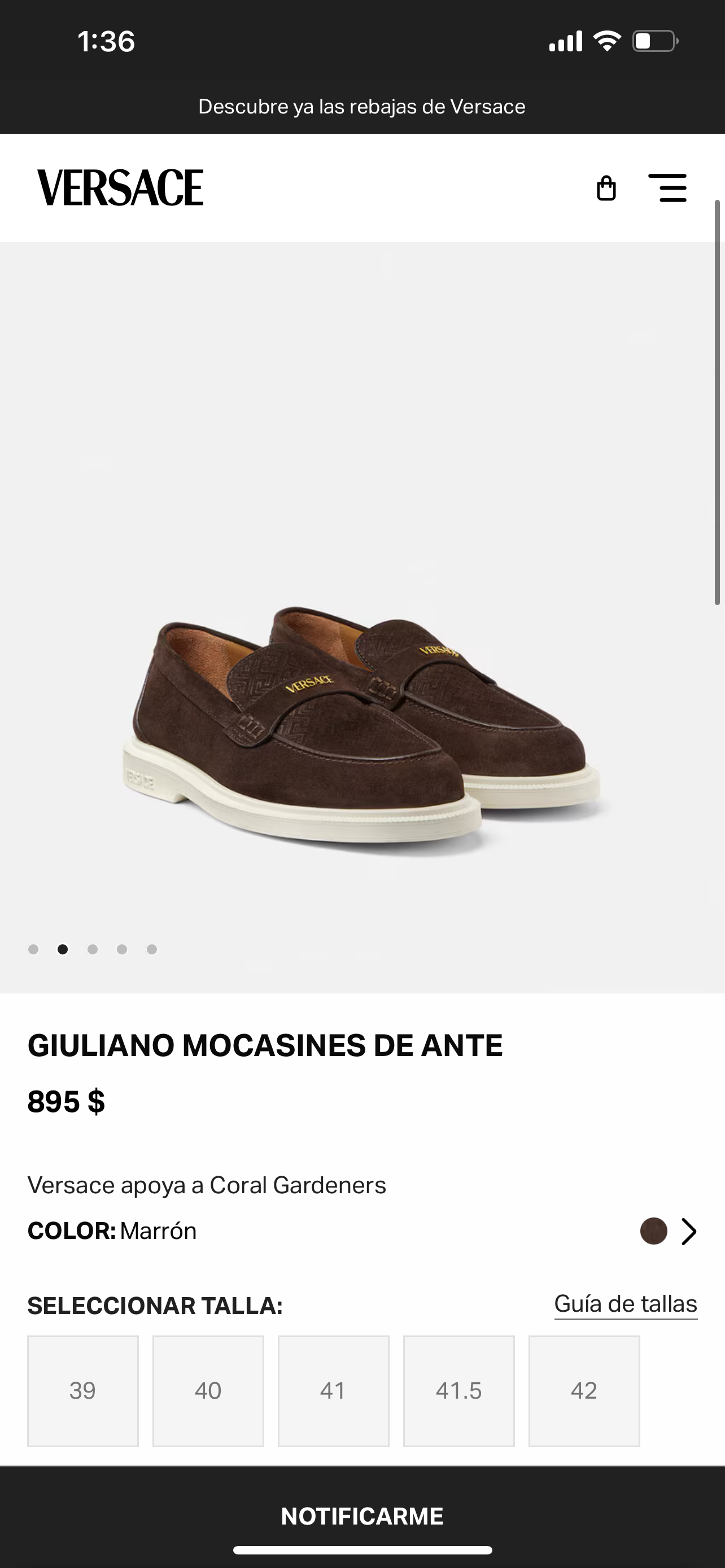 VERSACE GIULIANO MOCASINES (Varios)