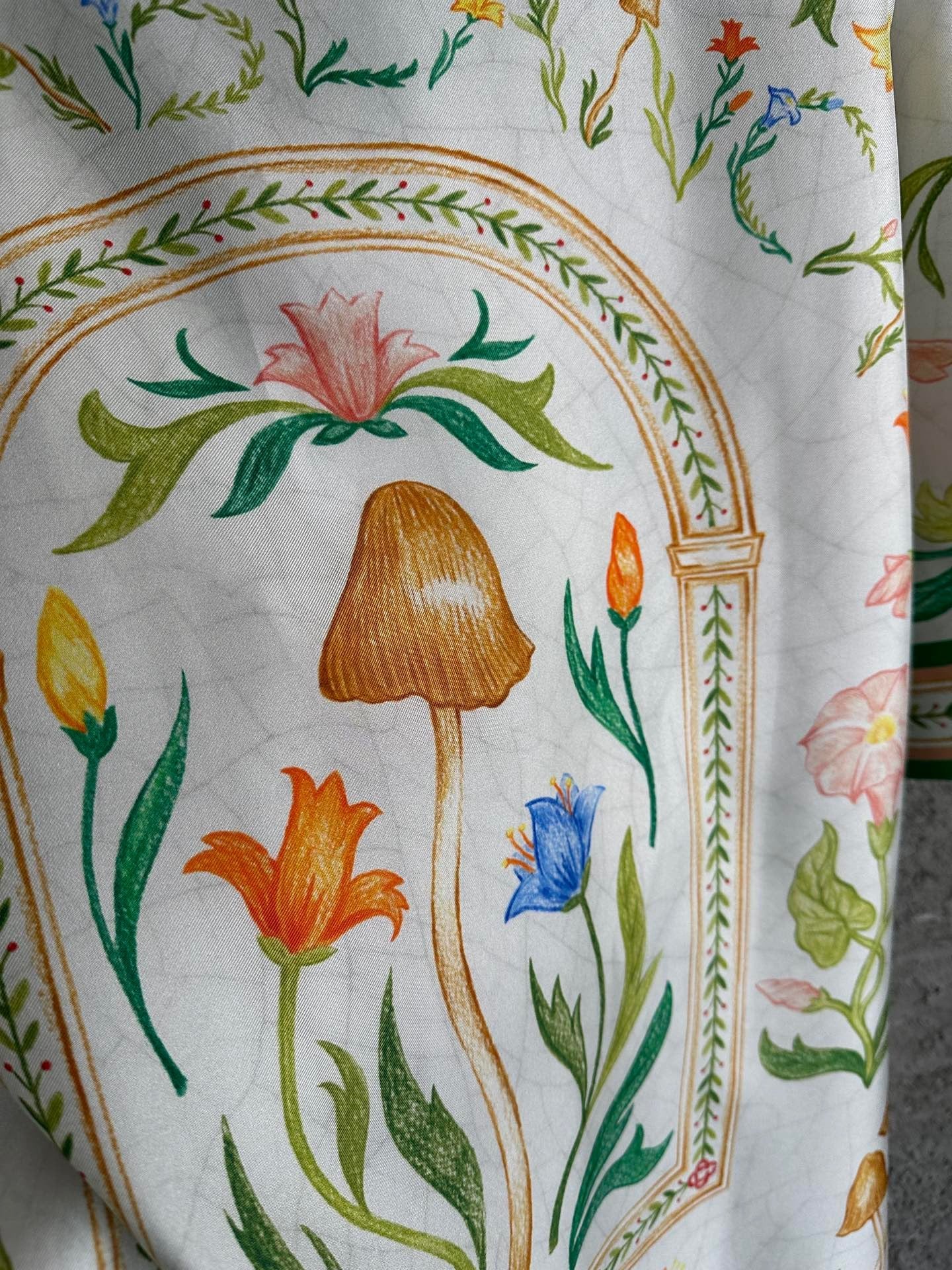 CASABLANCA L'arche Fleurie print SILK SHIRT
