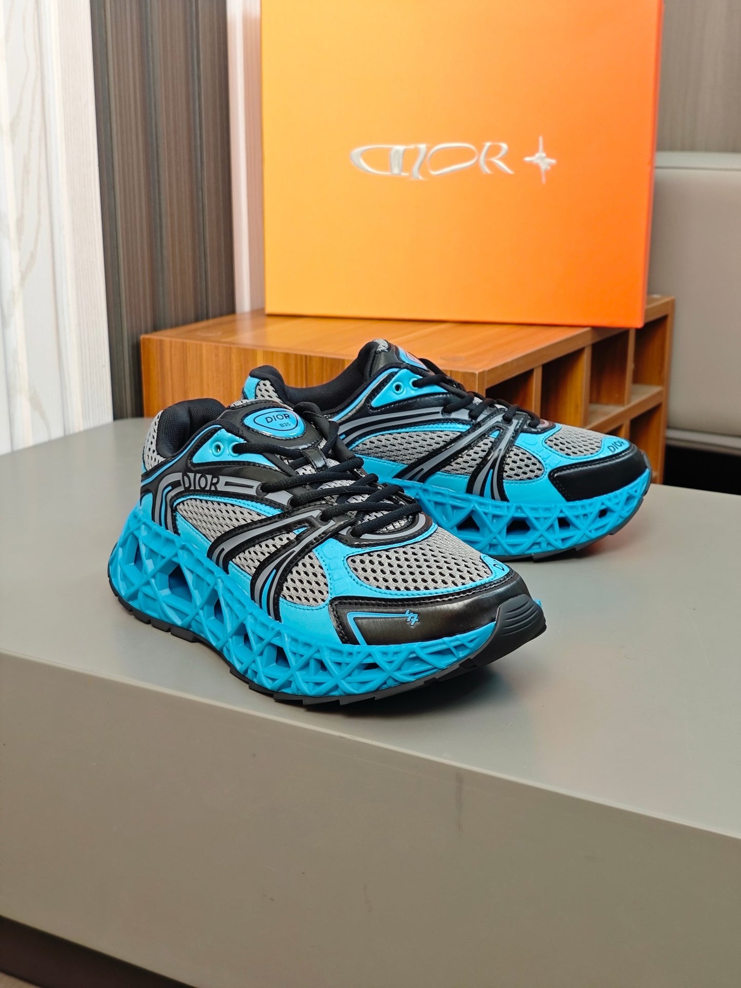 Dior B35 NXXT Sneaker - Azul/Negro
