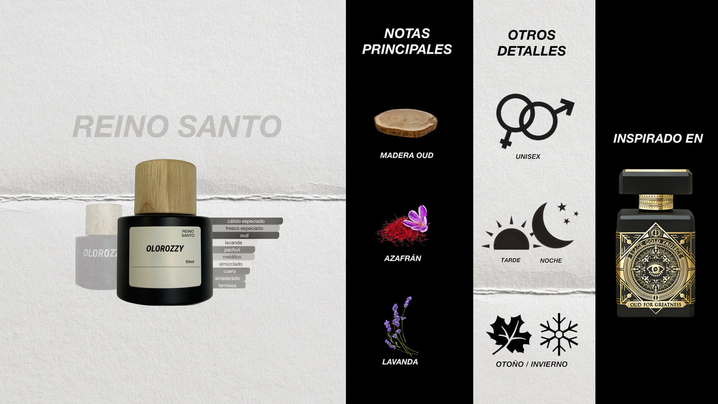 REINO SANTO Parfum - Inspirado en Oud for Greatness Initio Parfums Prives