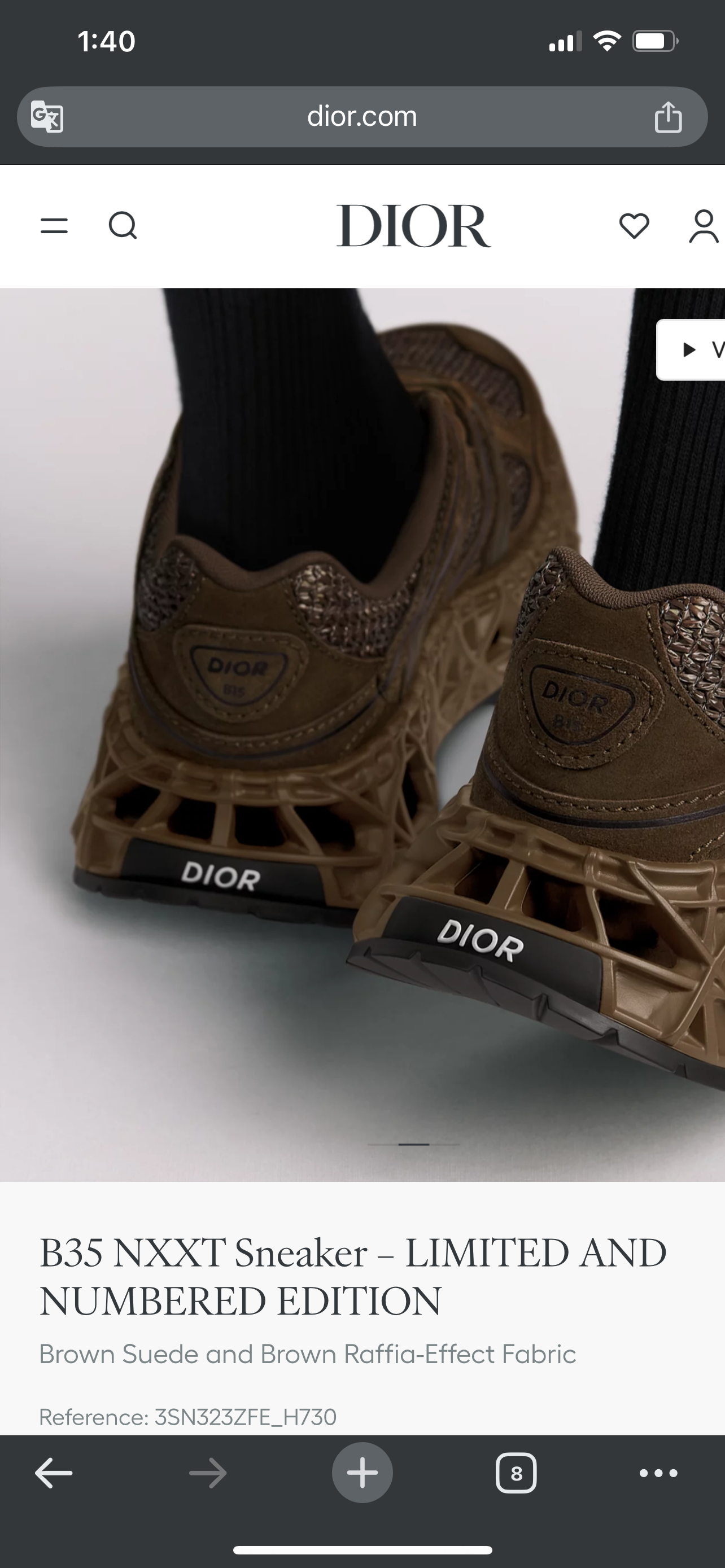 Dior B35 NXXT Sneaker - Marron