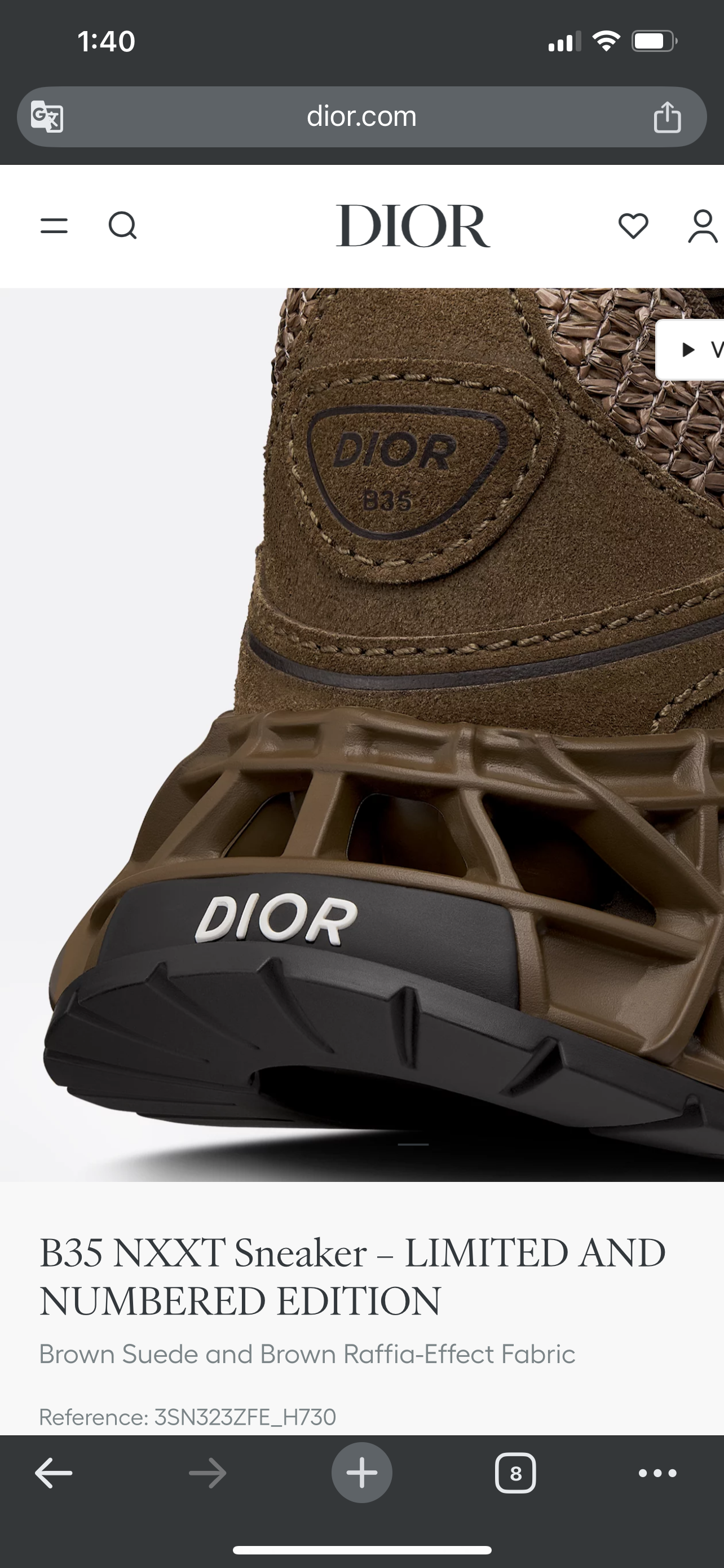 Dior B35 NXXT Sneaker - Marron