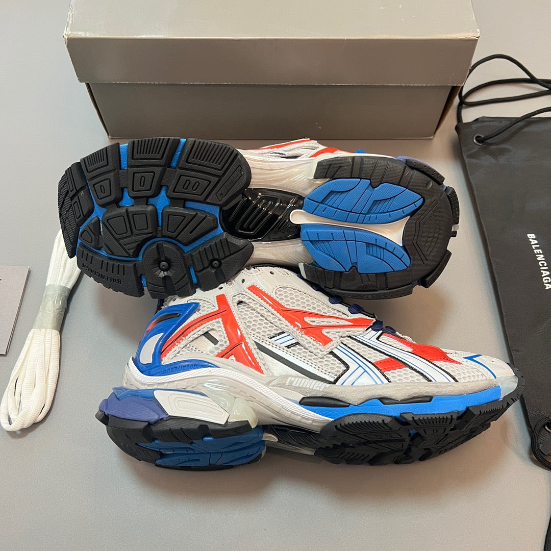BALENCIAGA RUNNER Blue Orange Multi color