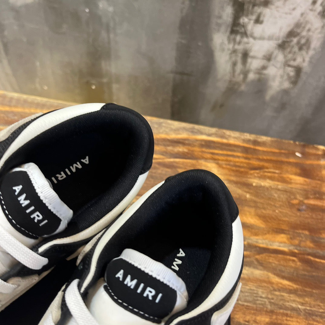 AMIRI - SKEL LOW TOP BLACK/ALABASTER