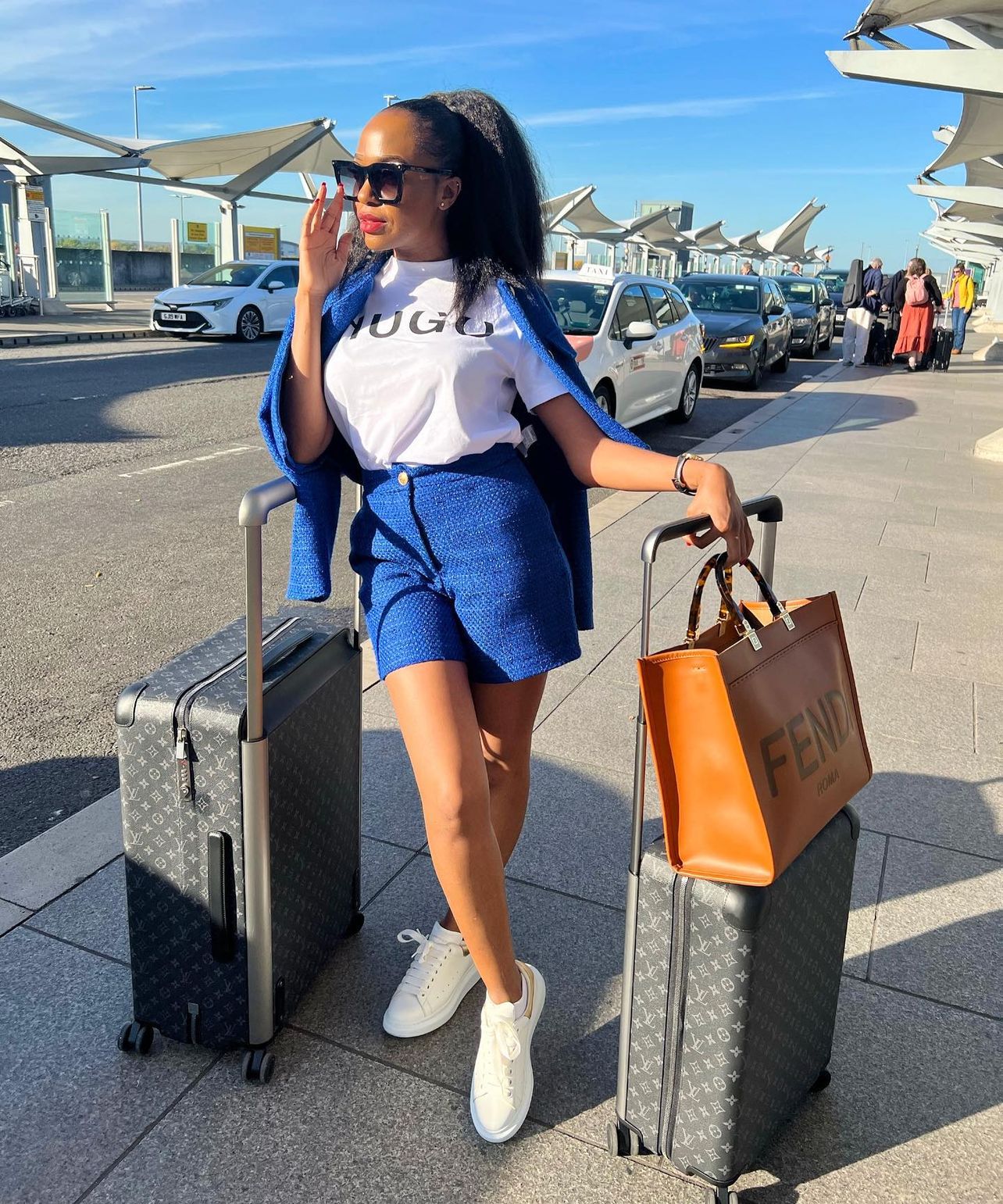 FENDI Sunshine midium tote bag brown