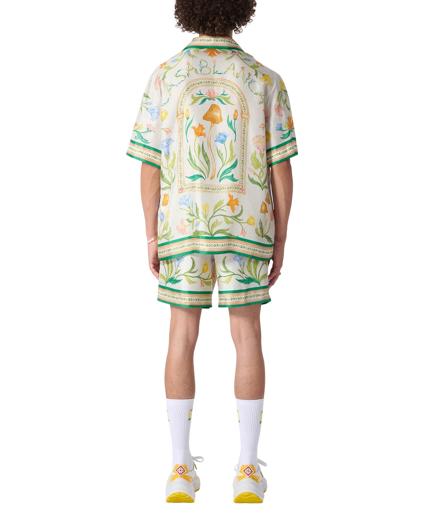 CASABLANCA L'arche Fleurie print SILK SHIRT