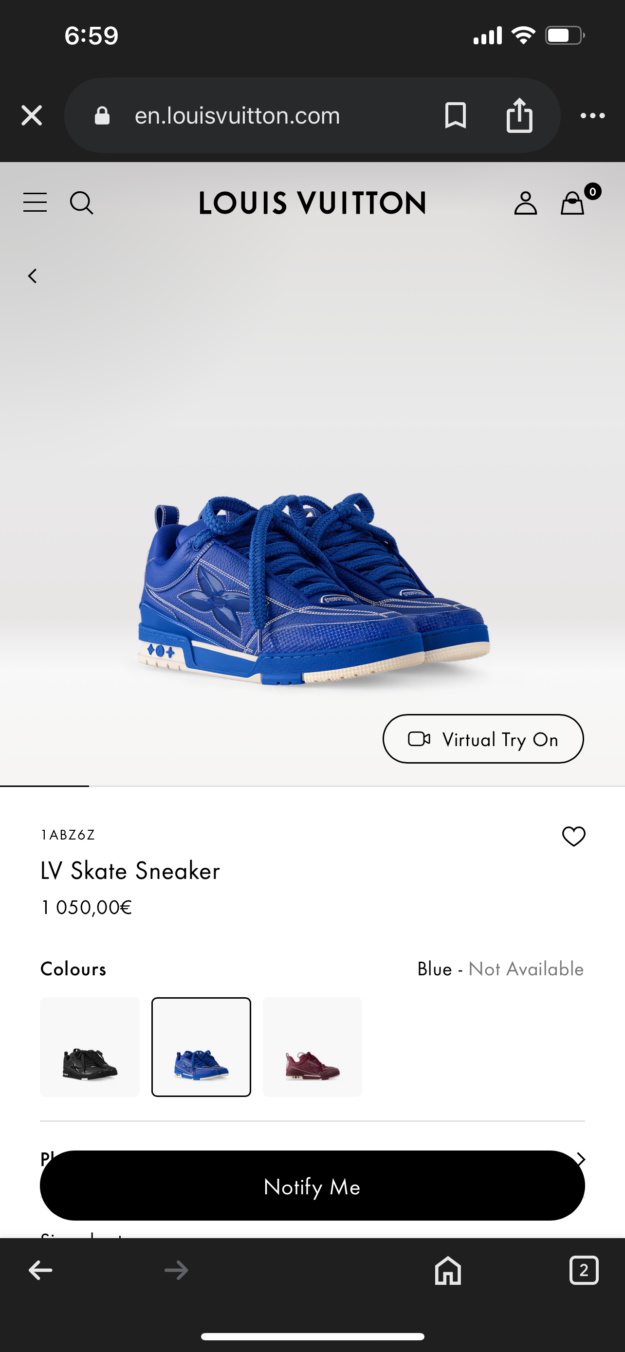 LV Skate Sneaker 1ABZ6Z
