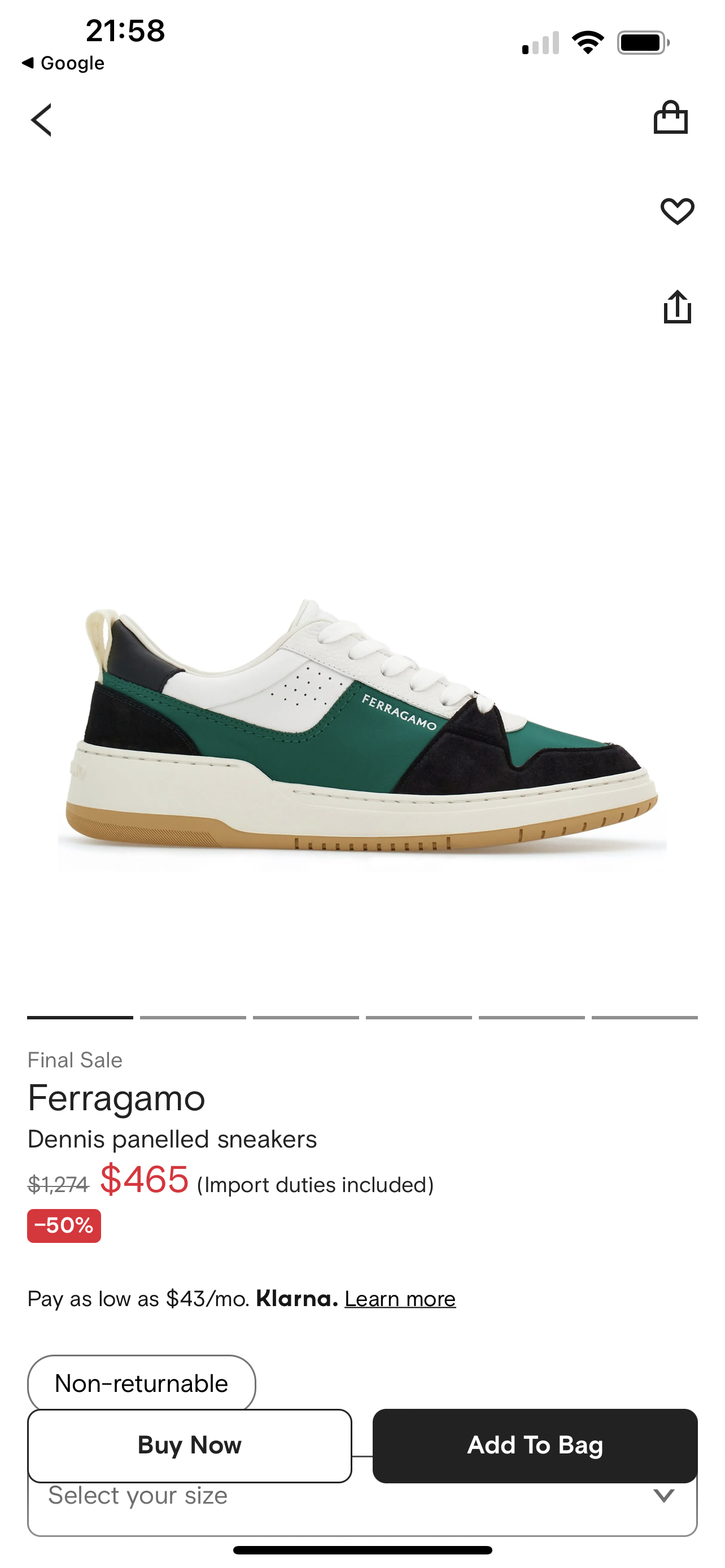 FERRAGAMO Panelled Sneakers (VARIOS COLORES)