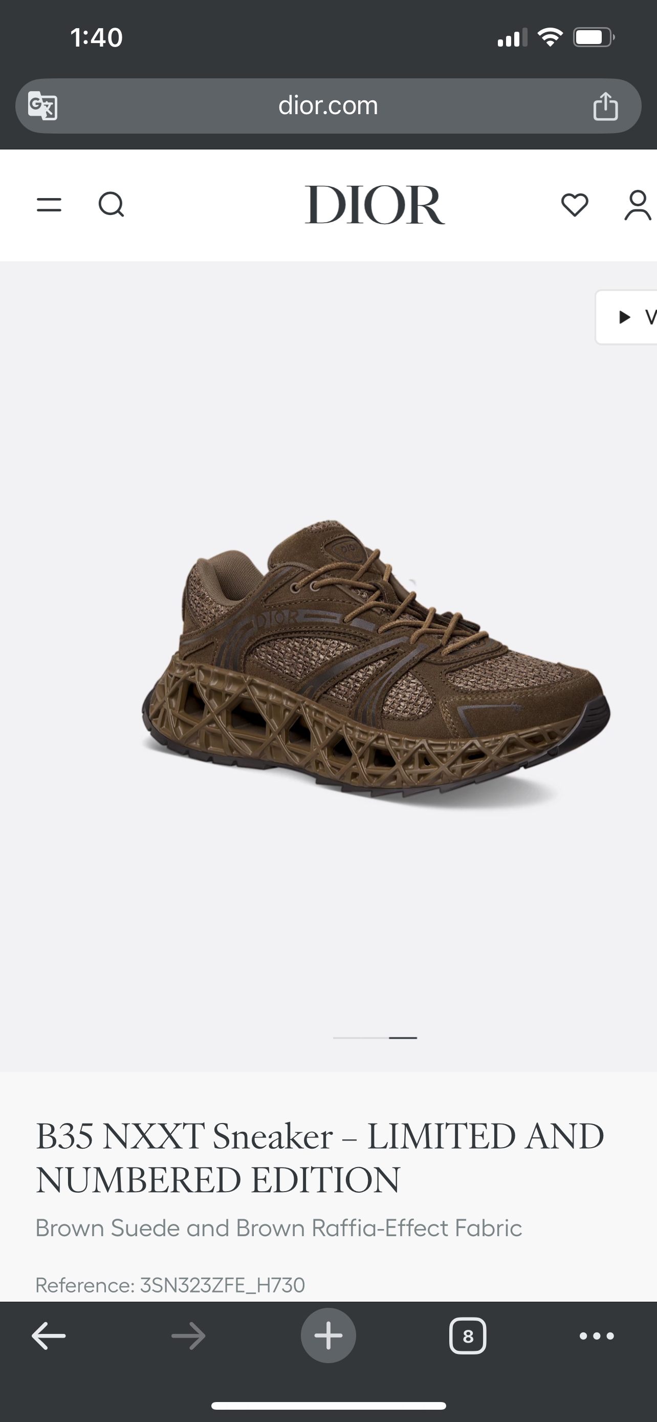 Dior B35 NXXT Sneaker - Marron