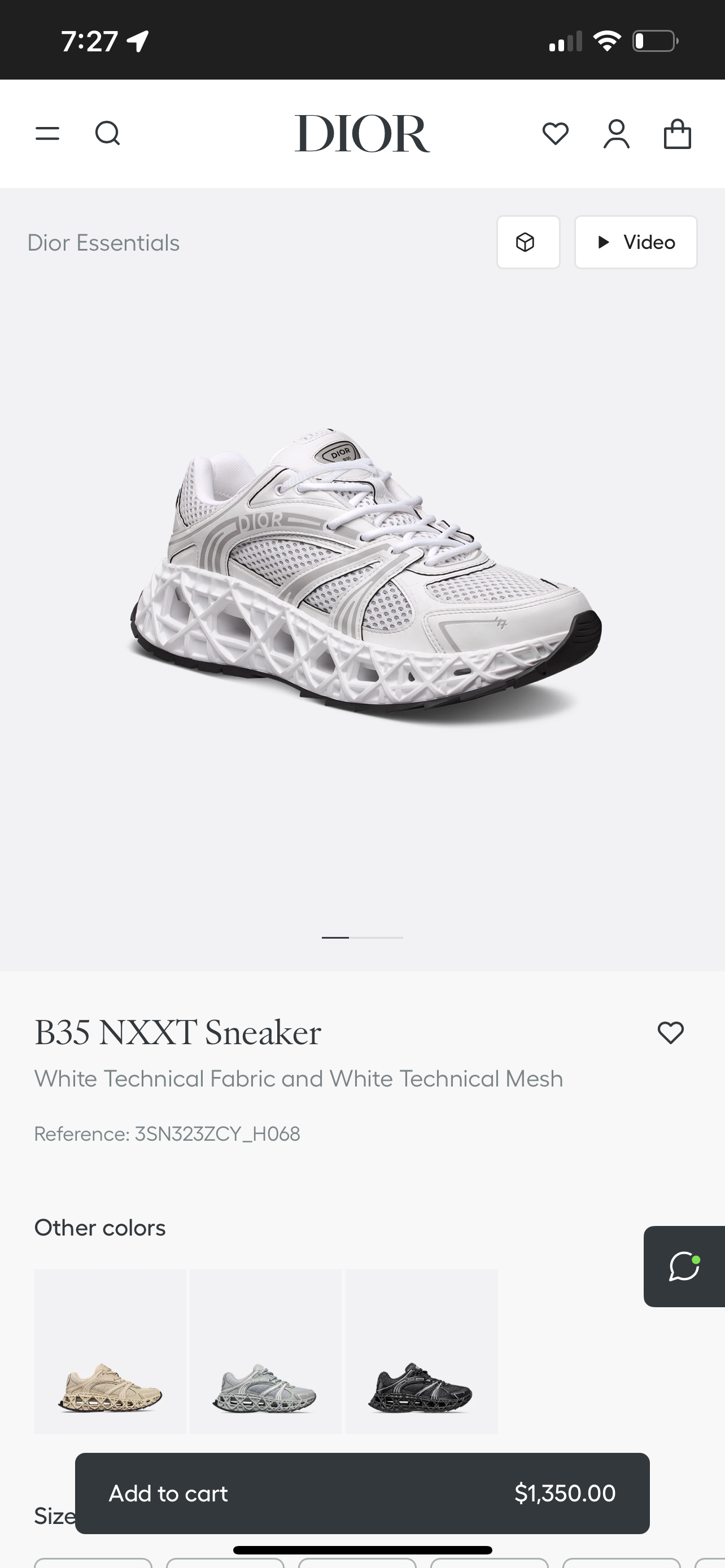 Dior B35 NXXT Sneaker - Blanco