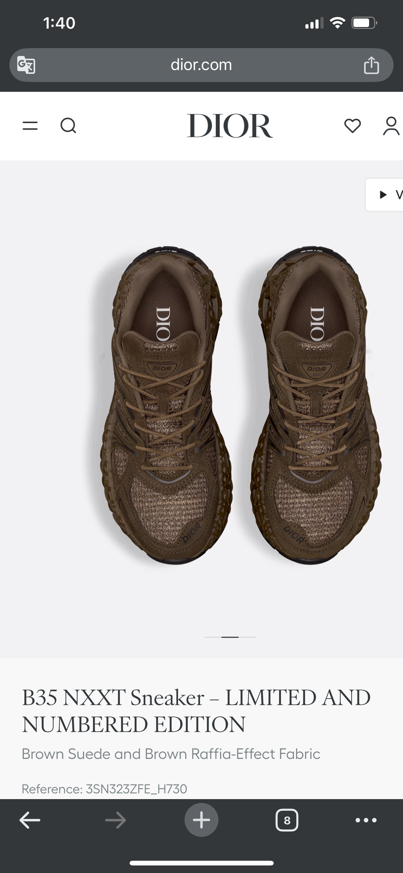 Dior B35 NXXT Sneaker - Marron