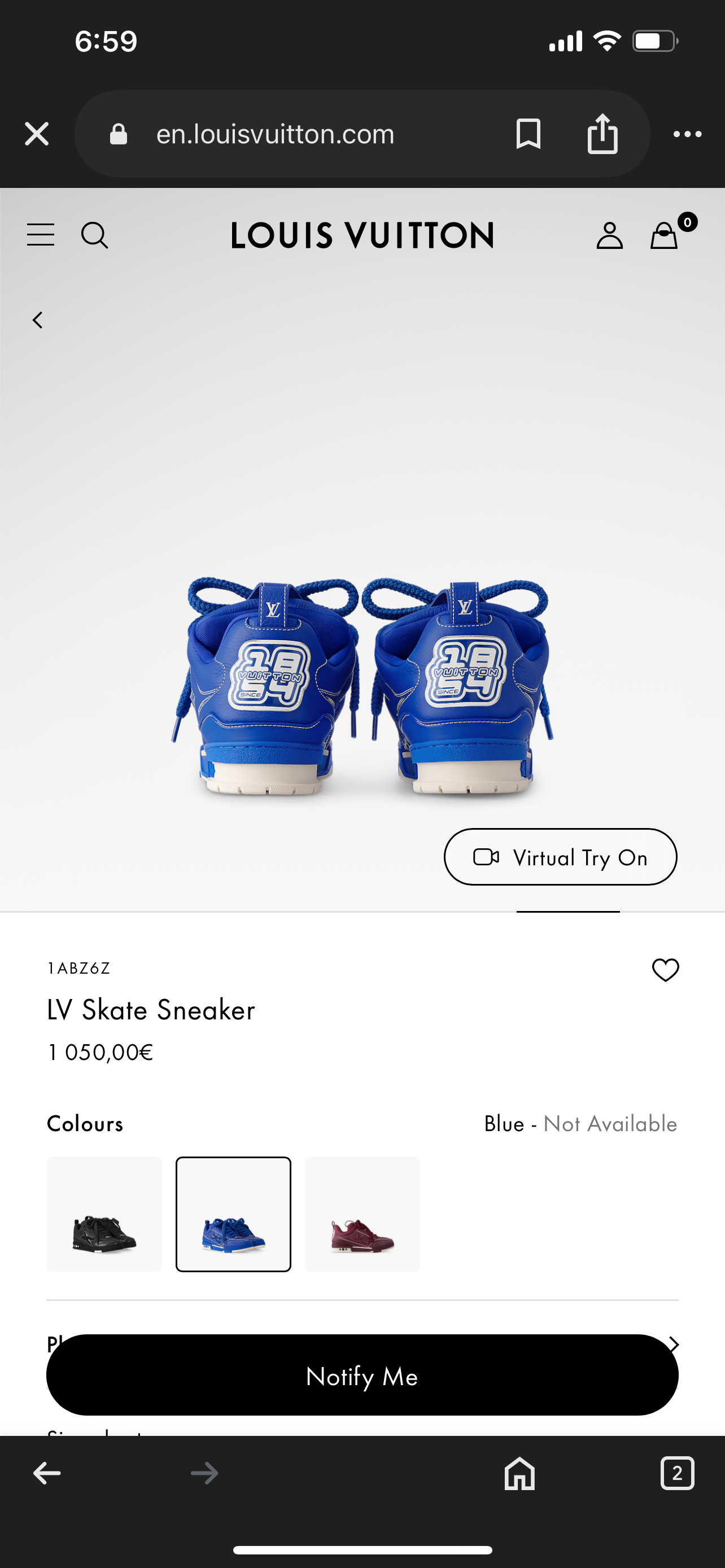 LV Skate Sneaker 1ABZ6Z