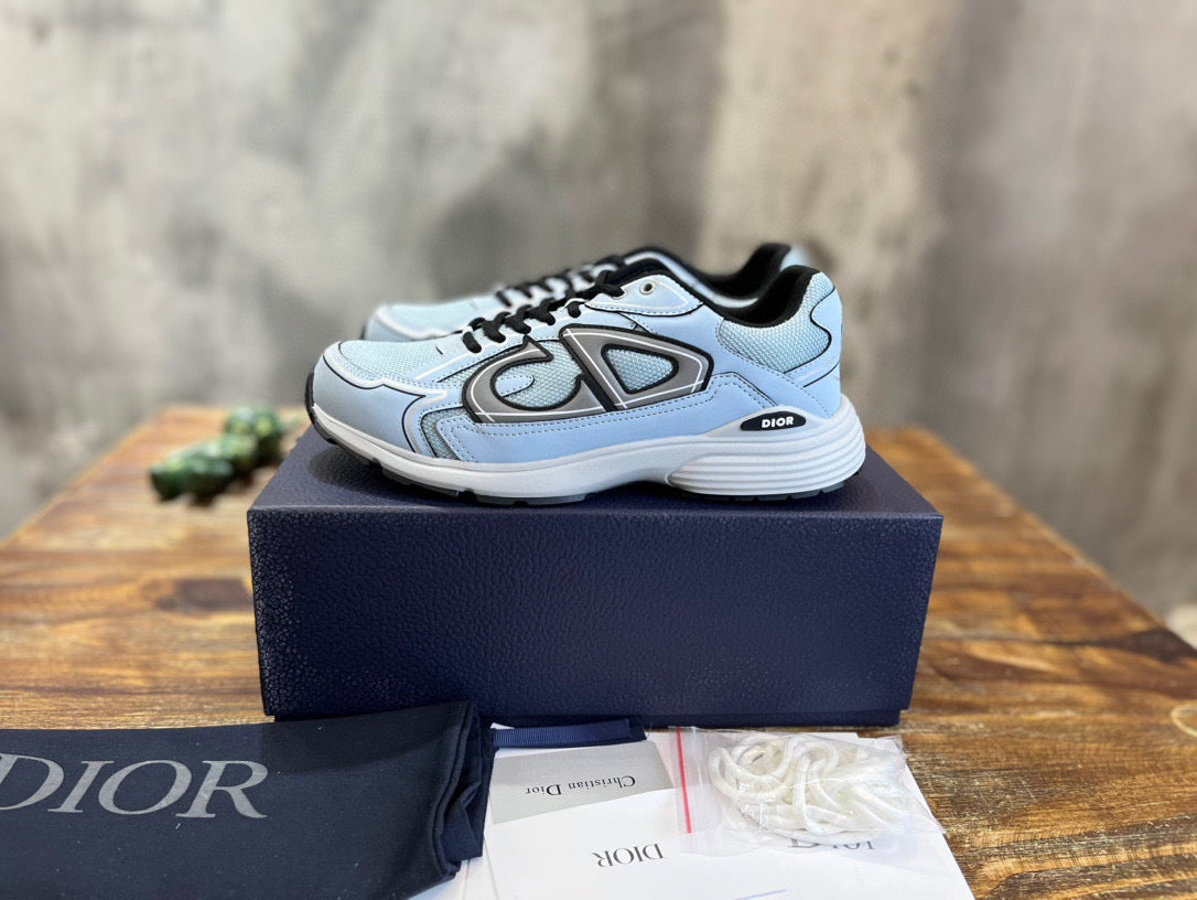 DIOR B30 Sneakers Blue Hrey Reflective