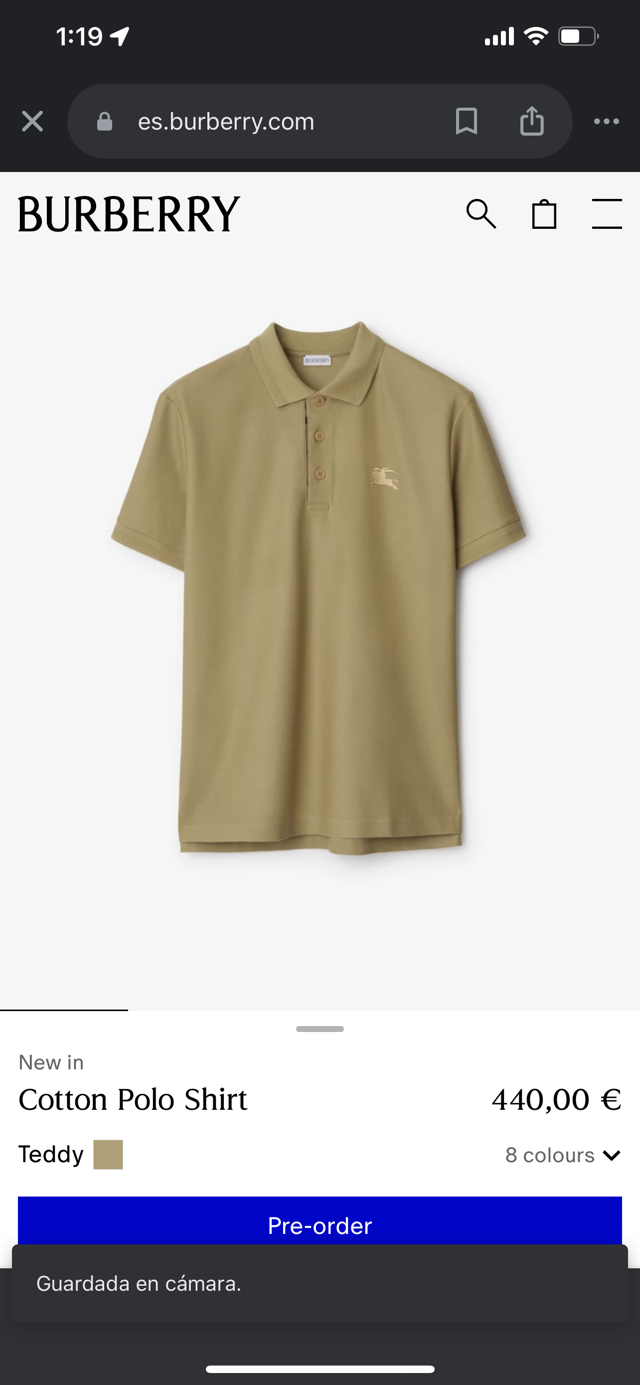 BURBERRY Poloshirt (Varios colores)
