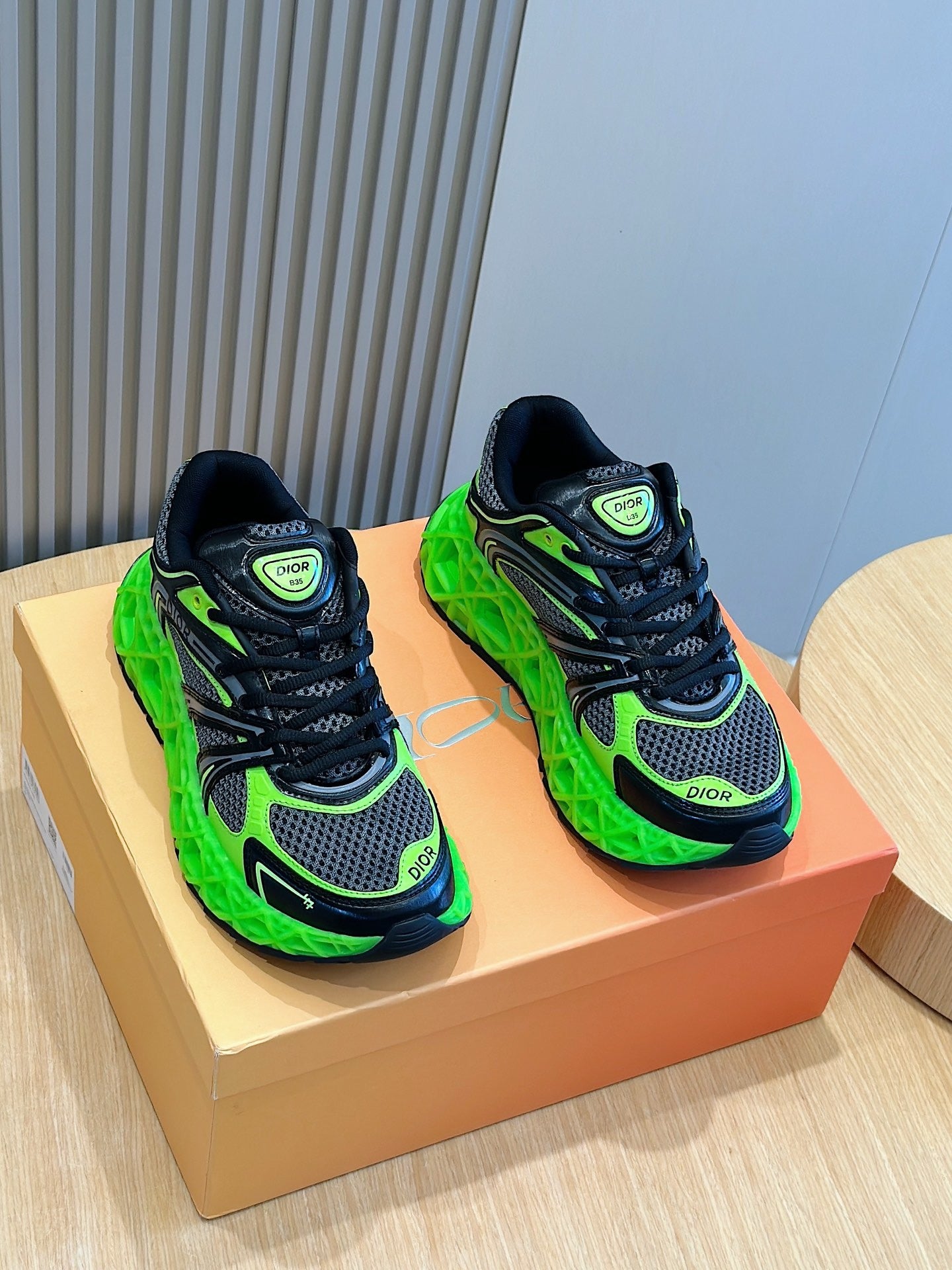 Dior B35 NXXT Sneaker - Verde/Gris/Negro