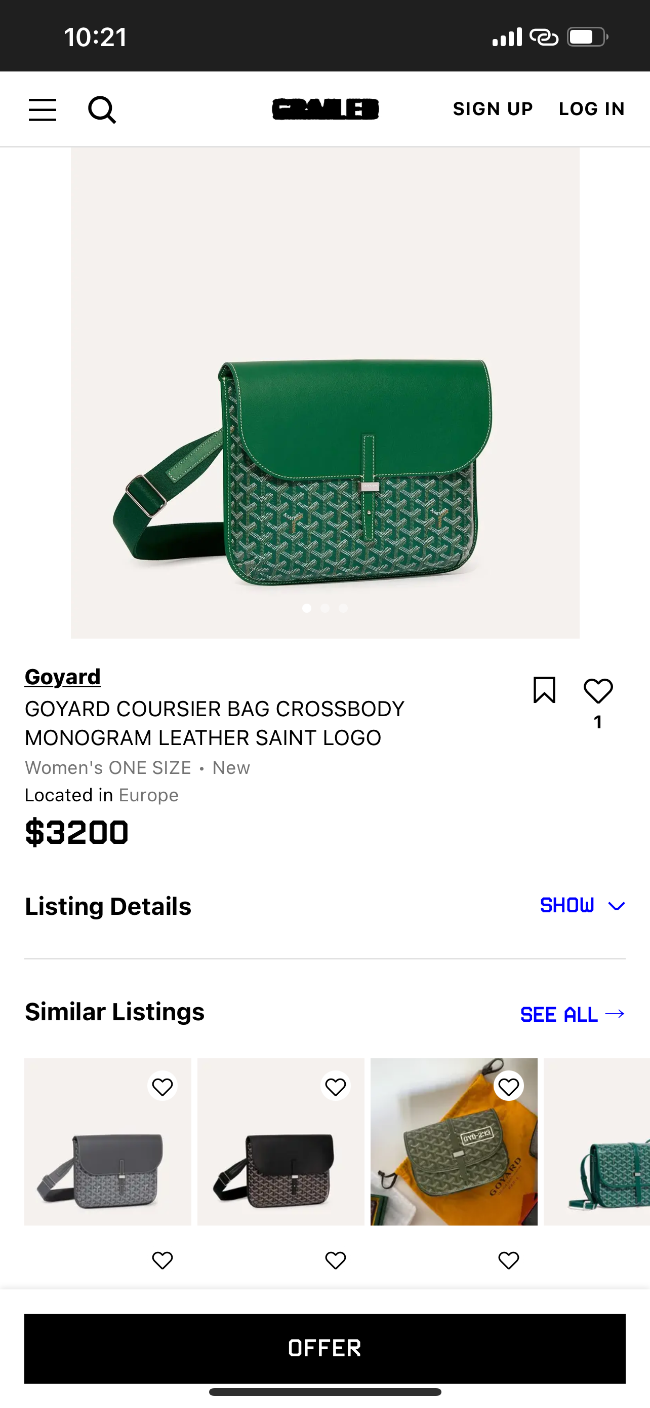 GOYARD COURSIER BAG