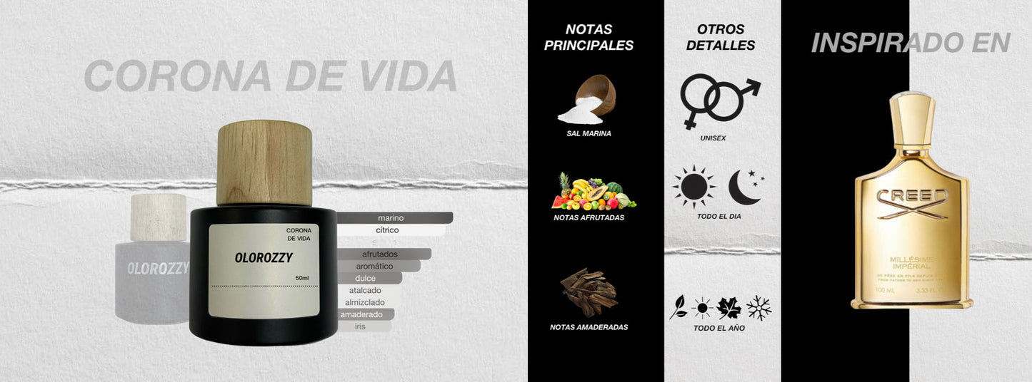 CORONA DE VIDA Parfum - Inspirado en MILLESIMe Imperial de CREED