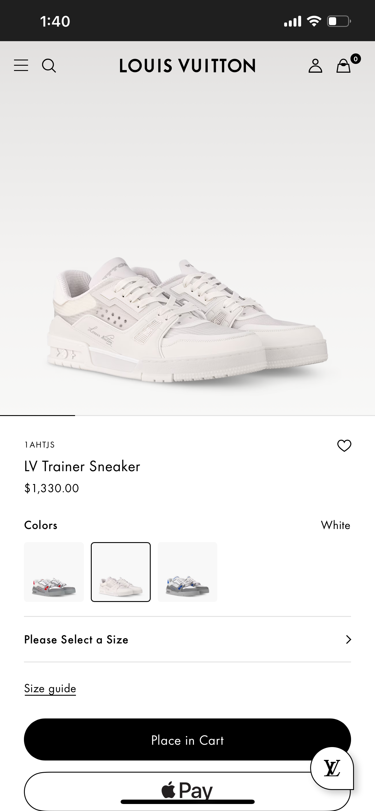LV TRAINER (1AHTIO/1AHTJS/1AHTJ8)