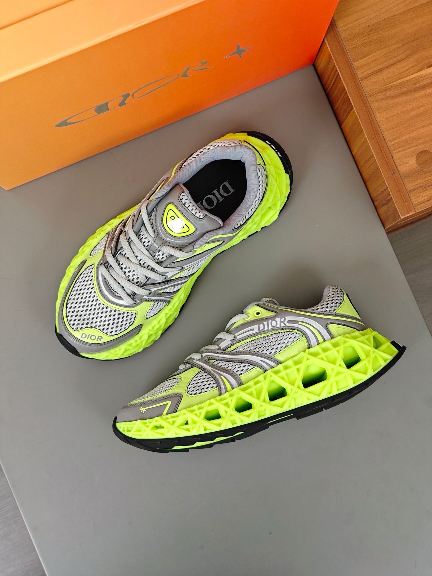 Dior B35 NXXT Sneaker - Gris/Verde