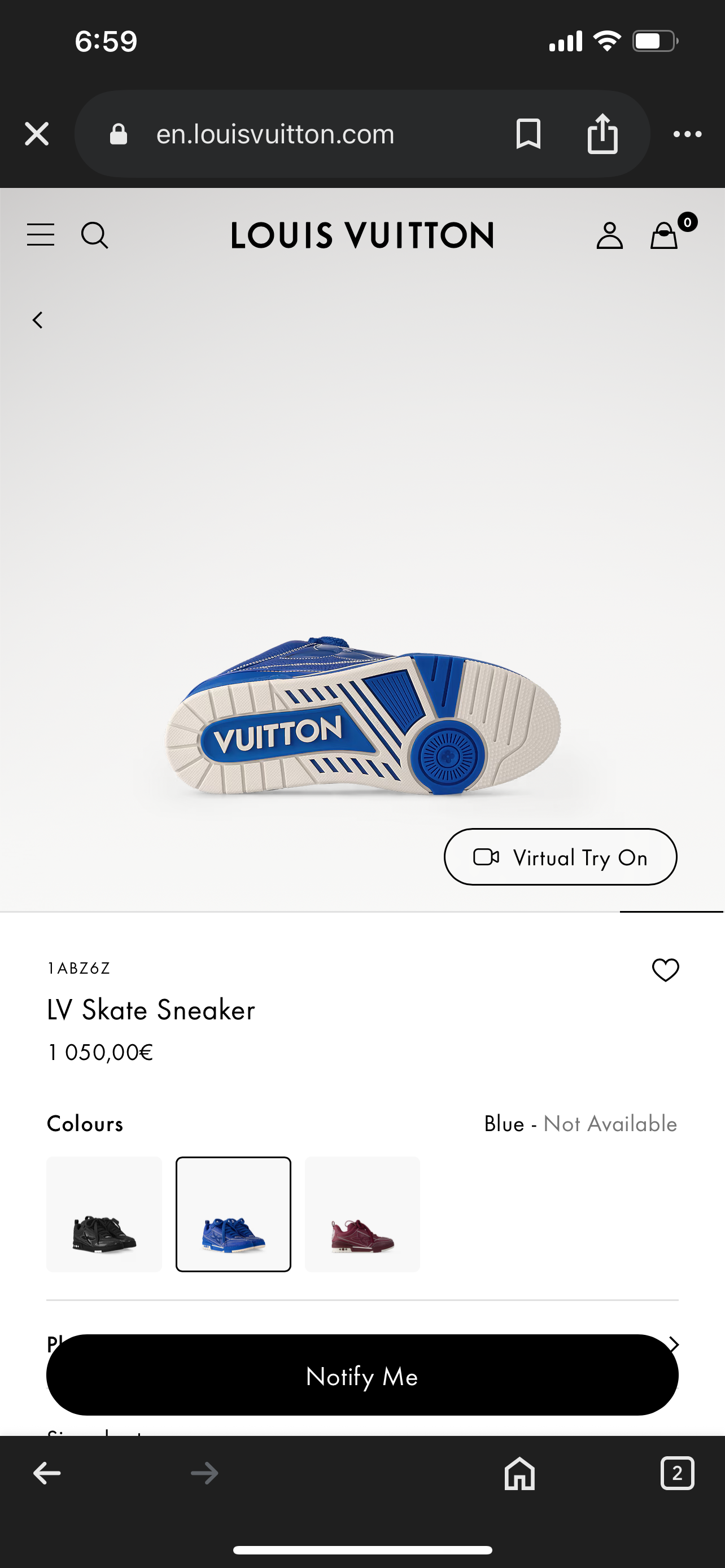 LV Skate Sneaker 1ABZ6Z