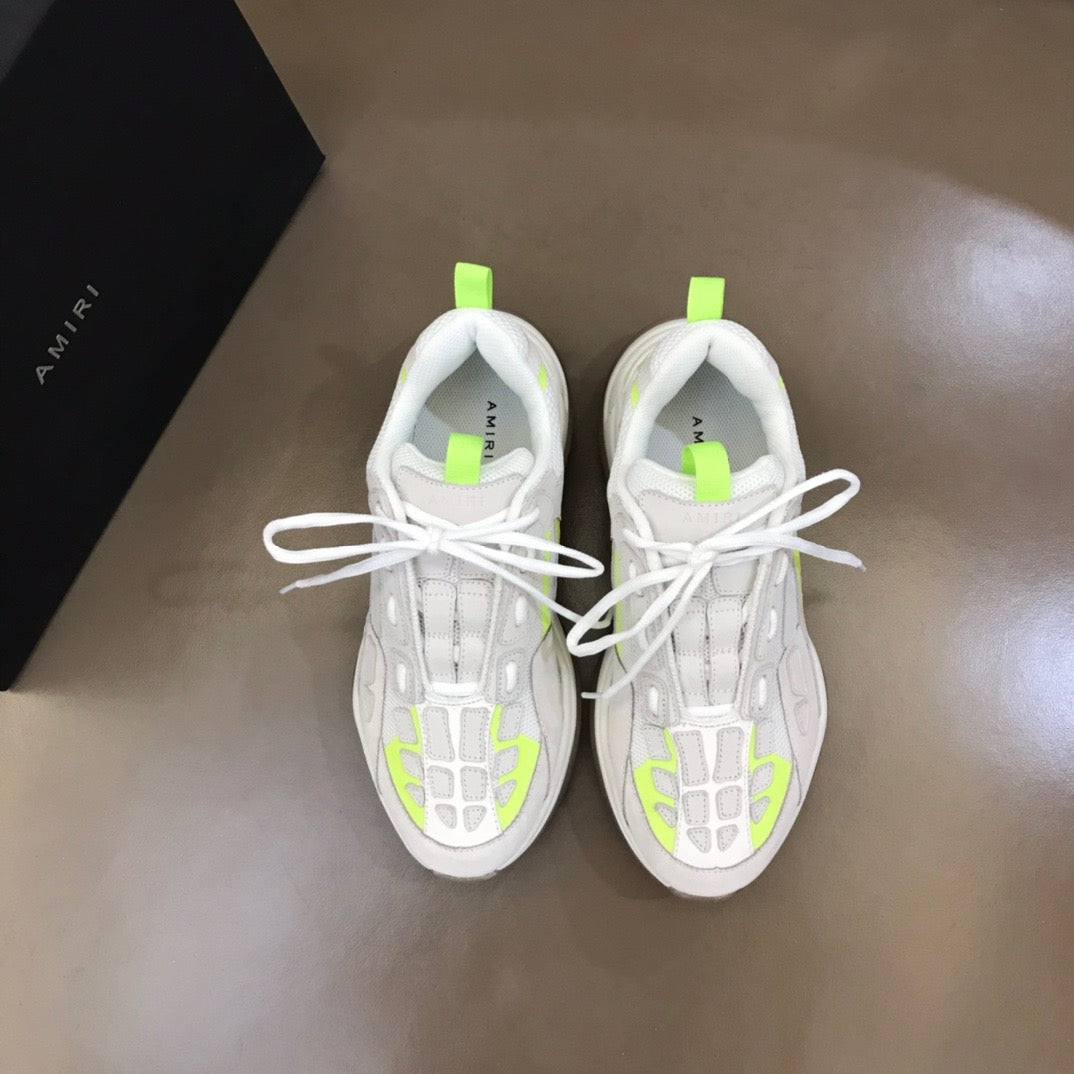 AMIRI Bone Runner white yellow Neon