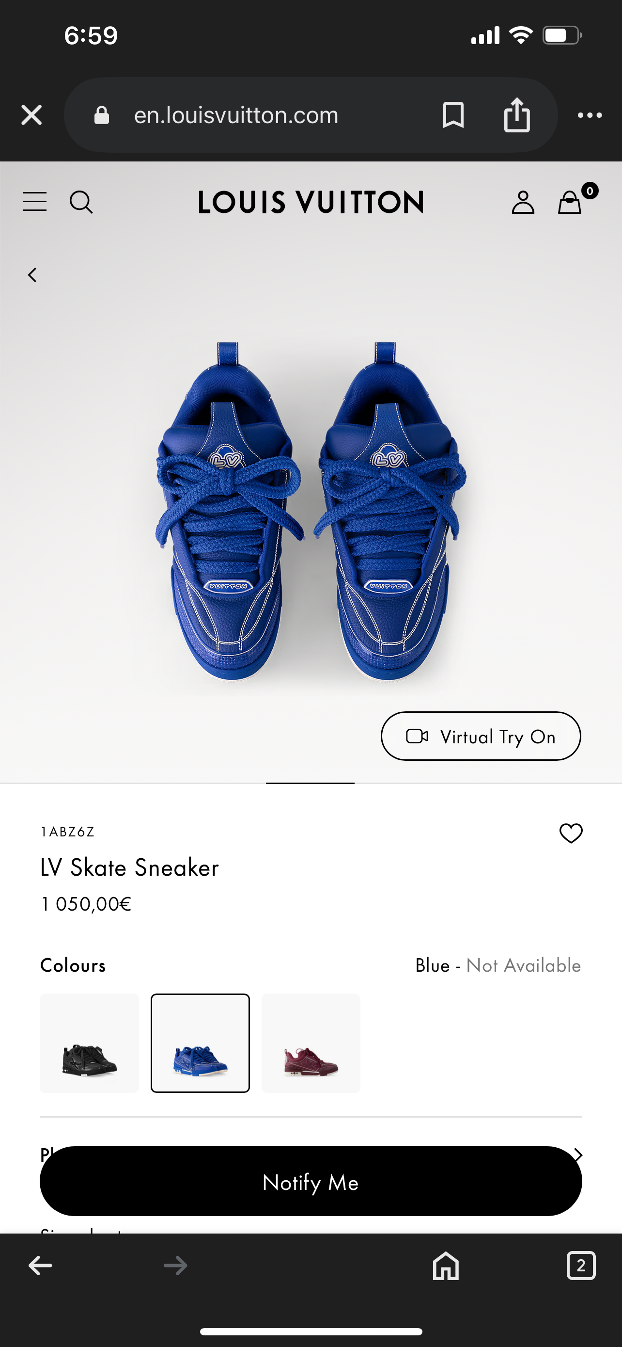 LV Skate Sneaker 1ABZ6Z