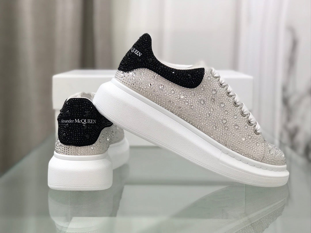 Alexander McQueen Oversized Sneakers Crystal Embellished