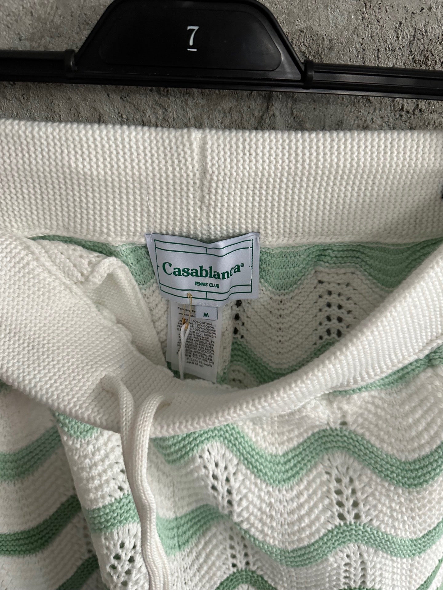 CASABLANCA CROCHET KNIT SHORTS