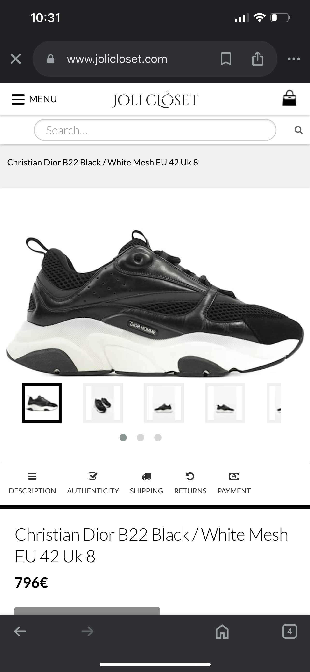 Dior B22 (BLACK AND WHITE)