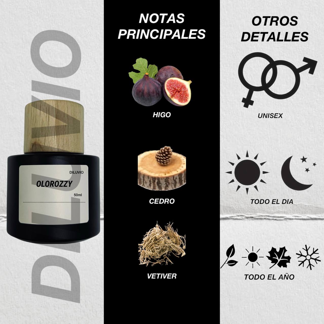 DILUVIO Parfum - Inspirado en The Noir 29 de Le Labo
