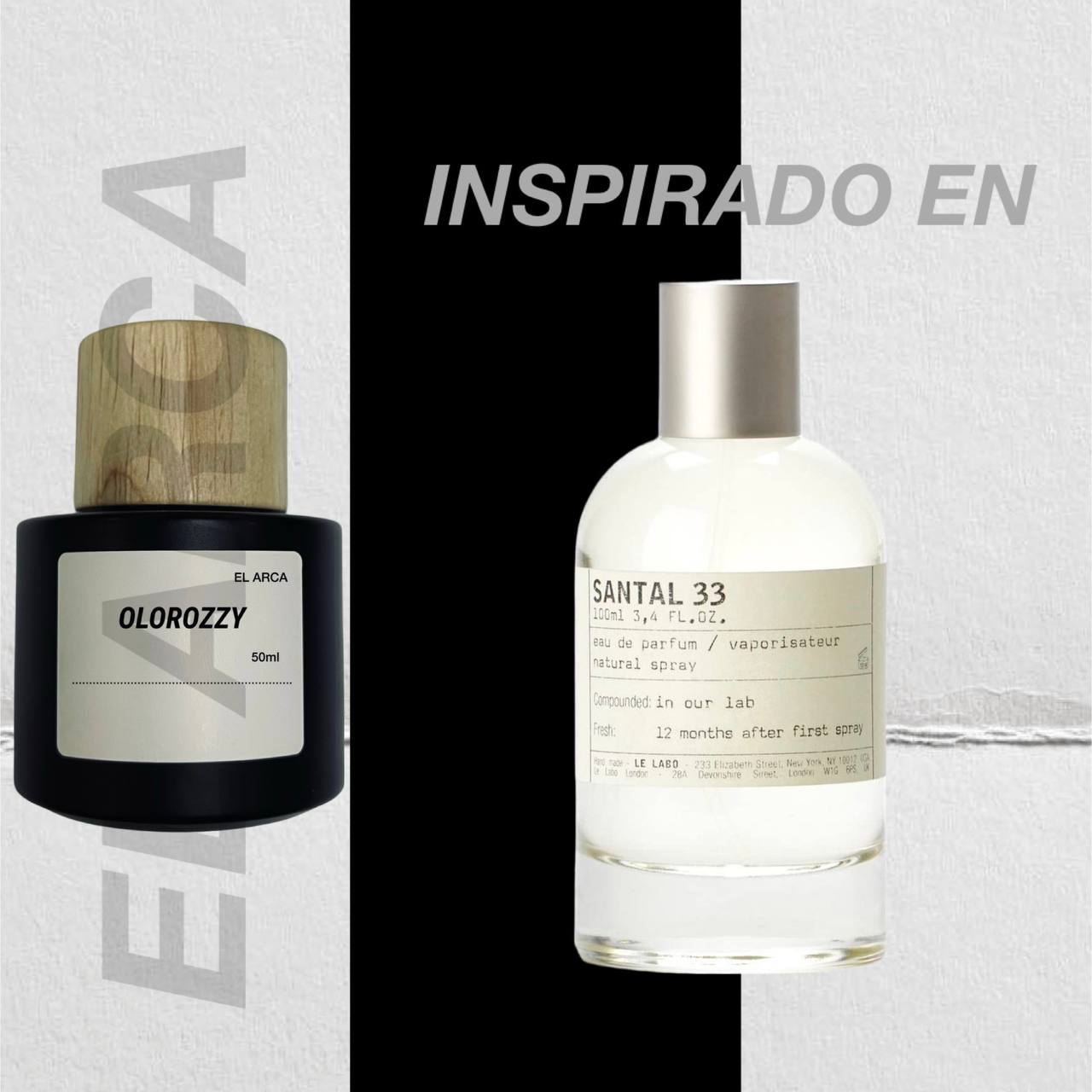EL ARCA Parfum - Inspirado en Santal 33 de Le Labo