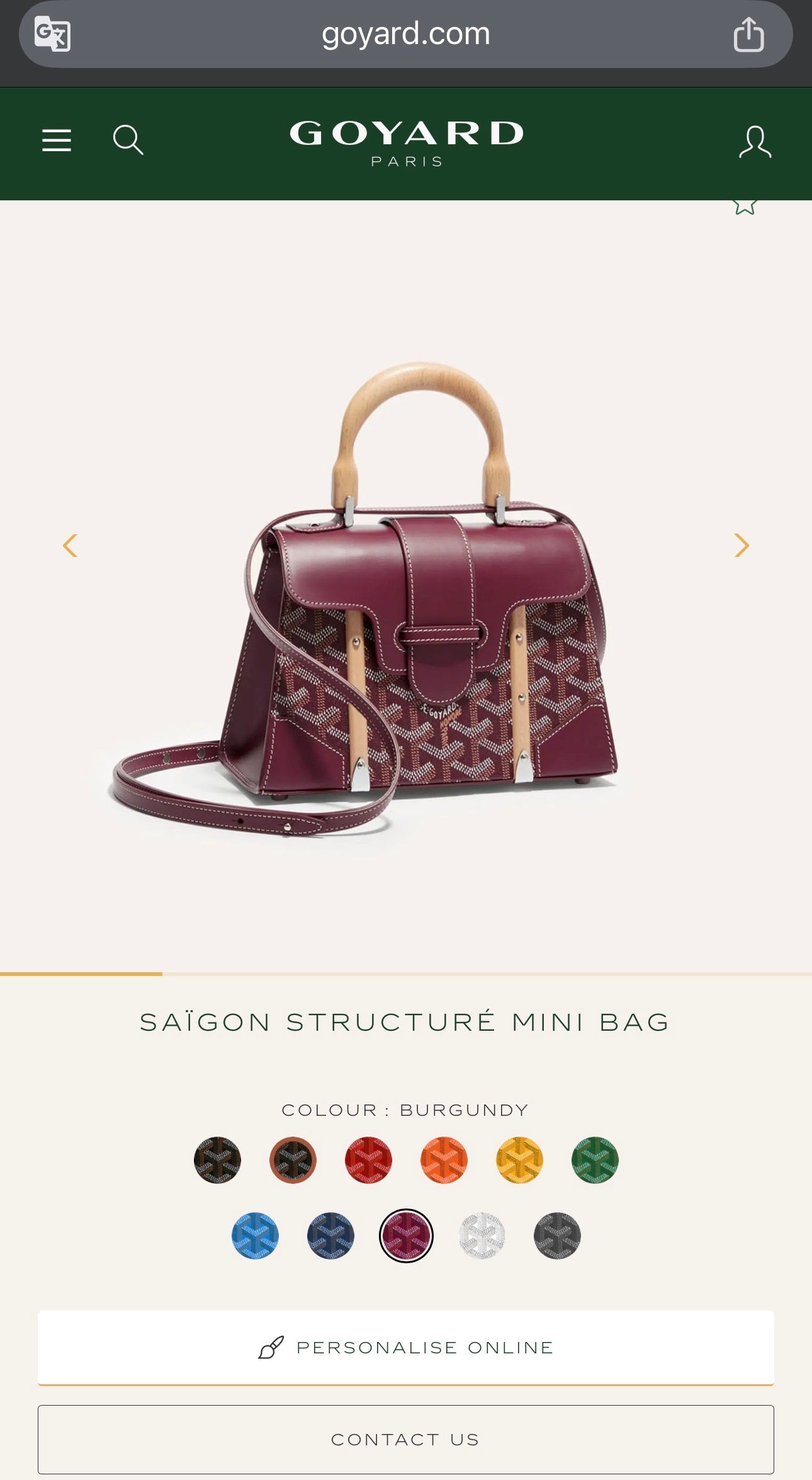 GOYARD Saïgon Mini Bag (VARIOS COLORES)