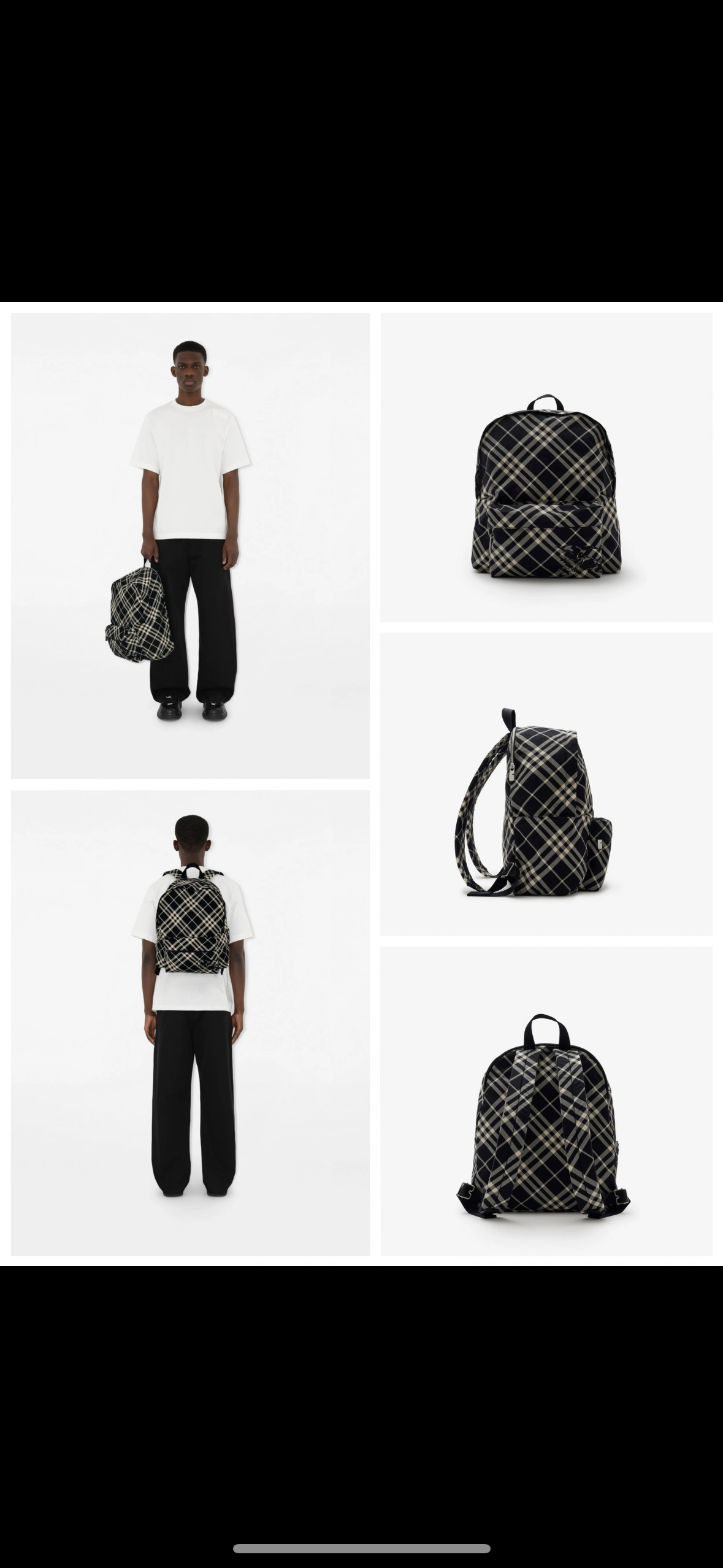 BURBERRY Small Check Backpack