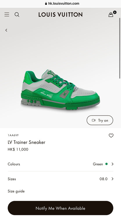 LV Trainer Sneaker 1AA6VF