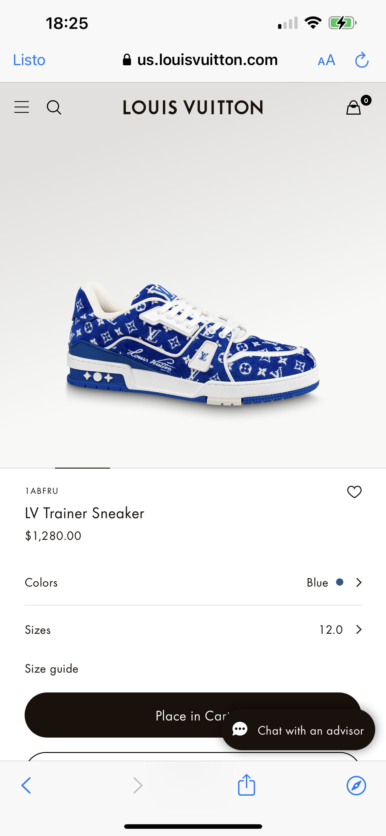 LV Trainer Sneaker 1ABFRU