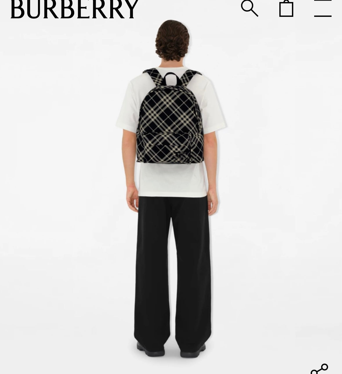 BURBERRY Small Check Backpack