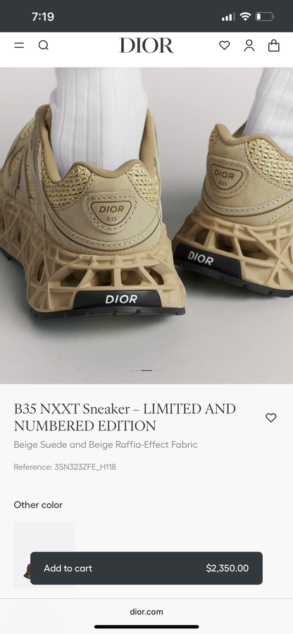 Dior B35 NXXT Sneaker - Beige