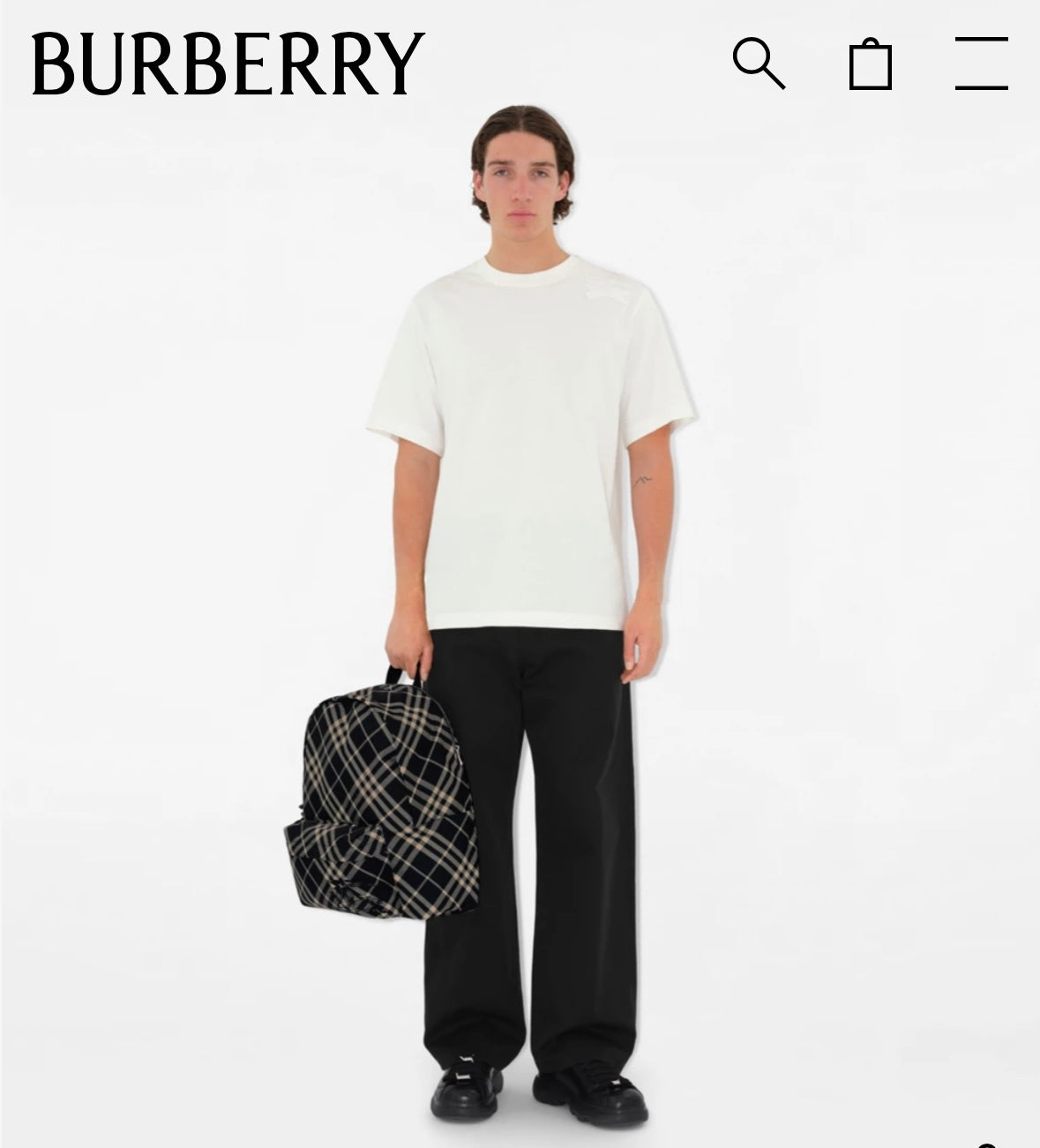 BURBERRY Small Check Backpack
