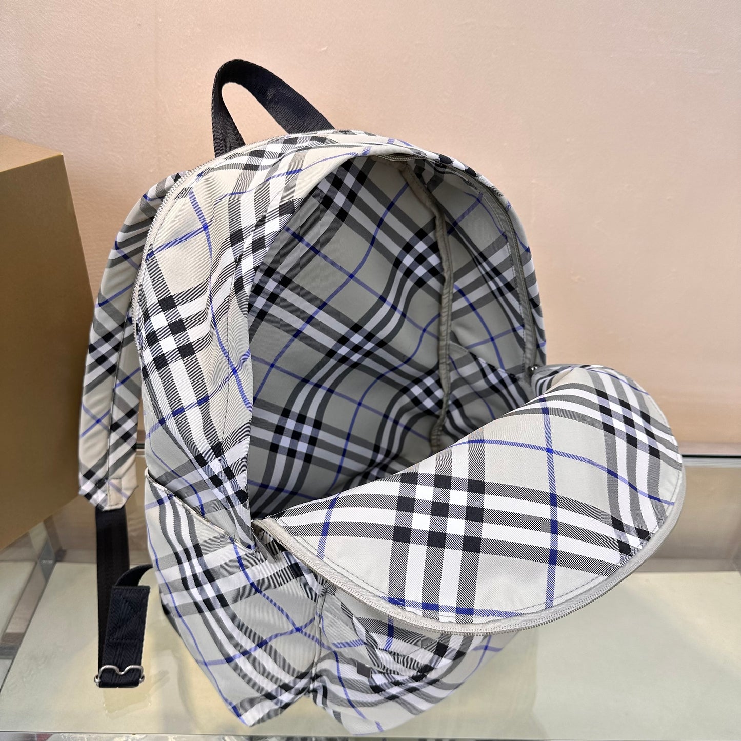 BURBERRY Small Check Backpack