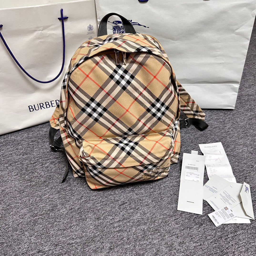BURBERRY Small Check Backpack