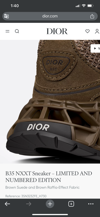 Dior B35 NXXT Sneaker - Marron