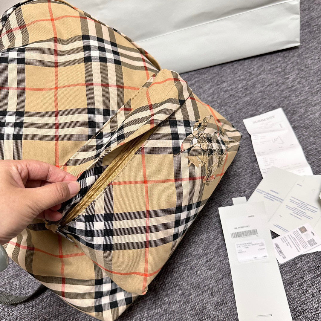 BURBERRY Small Check Backpack