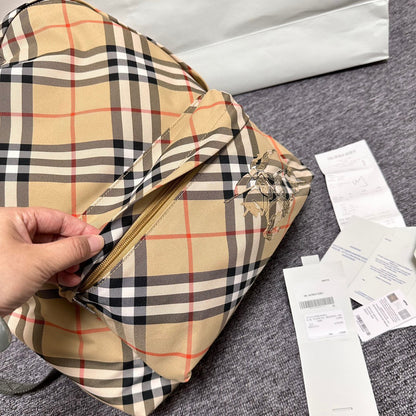 BURBERRY Small Check Backpack